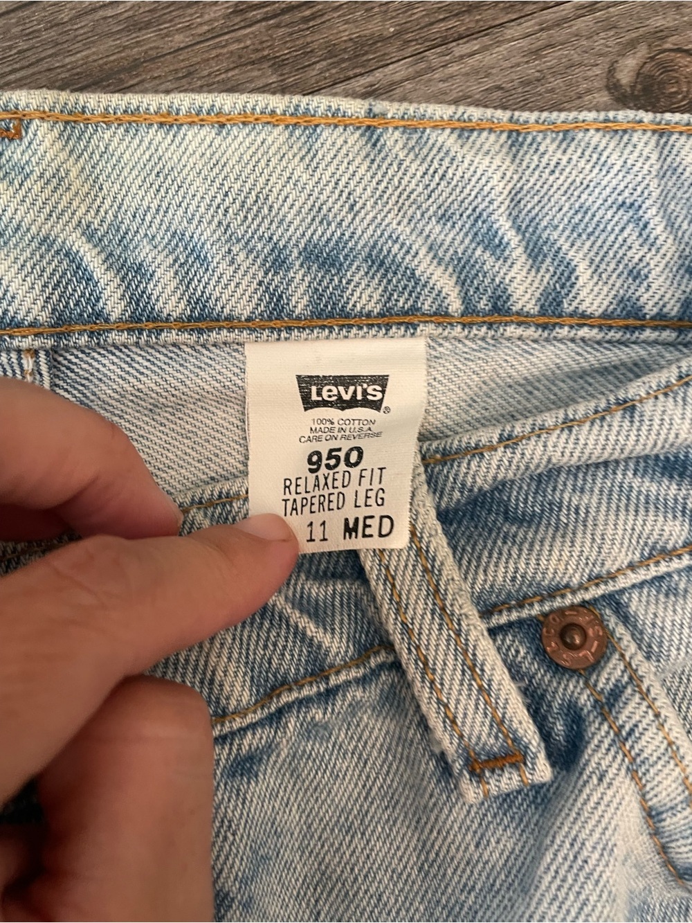 Vintage Levi’s Orange Tab 950 USA Made Mom Jeans 11 M - Picture 5 of 11